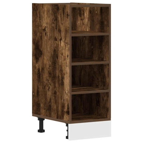 vidaXL Onderkast Riga 30x44,5x81,5 cm bewerkt hout gerookt eikenkleurig afbeelding2 - 1