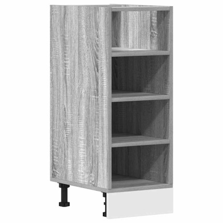 vidaXL Onderkast Riga 30x44,5x81,5cm bewerkt hout grijs sonoma eikenkleurig afbeelding2 - 1
