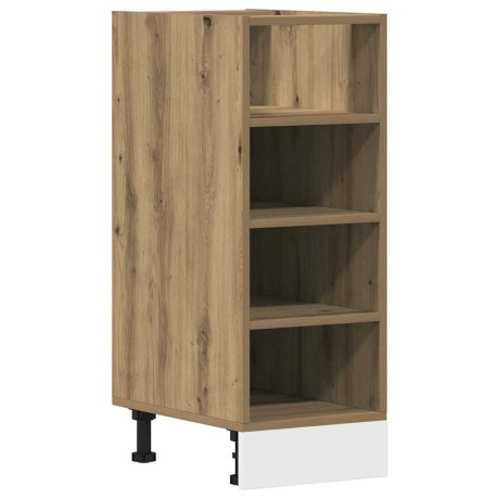 vidaXL Onderkast Riga 30x44,5x81,5 cm bewerkt hout artisanaal eikenkleur afbeelding2 - 1