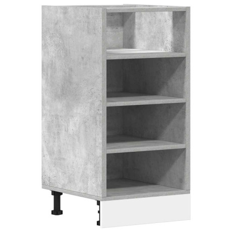 vidaXL Onderkast Riga 40x44,5x81,5 cm bewerkt hout betongrijs afbeelding2 - 1