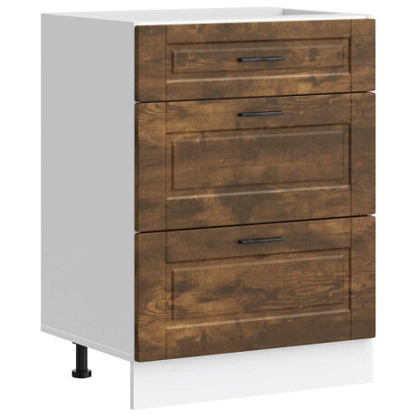 vidaXL Keuken onderkast Porto bewerkt hout gerookt eikenkleurig afbeelding2 - 1