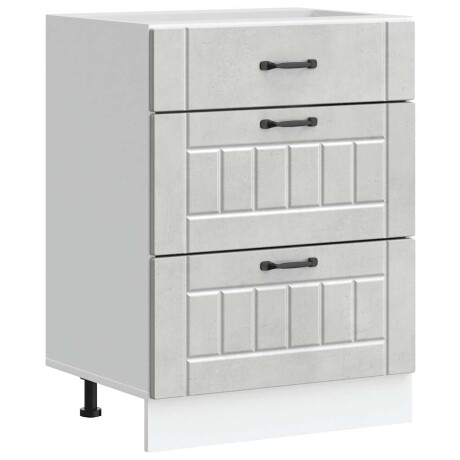 vidaXL Keuken onderkast Lucca bewerkt hout betongrijs afbeelding2 - 1