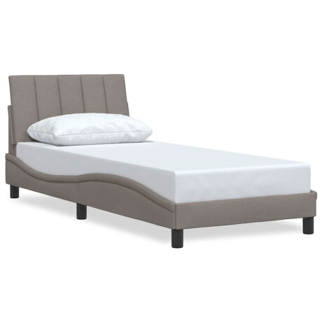 vidaXL Bedframe zonder matras "Hanko" 90x200 cm stof taupe afbeelding2 - 1