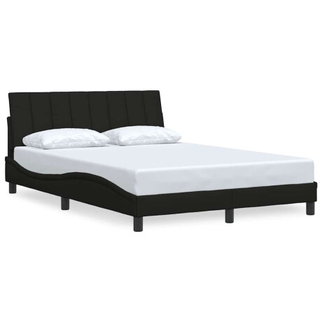 vidaXL Bedframe zonder matras "Hanko" 120x200 cm stof zwart afbeelding2 - 1