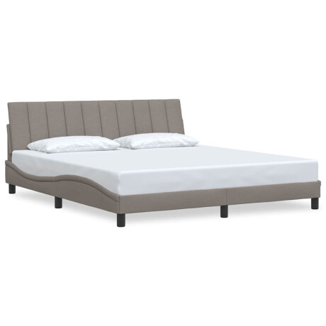 vidaXL Bedframe zonder matras "Hanko" stof taupe 180x200 cm afbeelding2 - 1