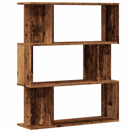 vidaXL Boekenkast 80x24x96 cm bewerkt hout oud houtkleurig afbeelding2 - 1