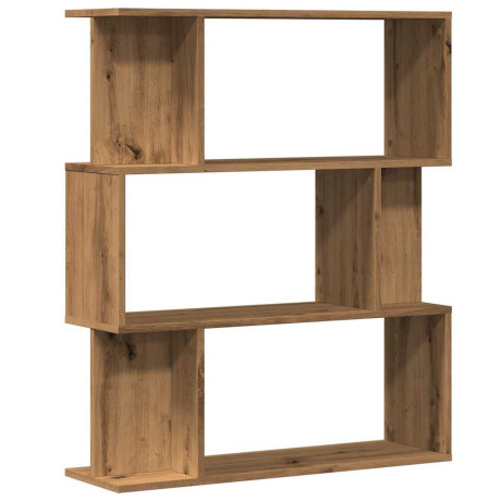vidaXL Boekenkast 80x24x96 cm bewerkt hout artisanaal eikenkleur afbeelding2 - 1