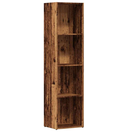 vidaXL Boekenkast oud houten 36x30x143 cm bewerkt hout afbeelding2 - 1