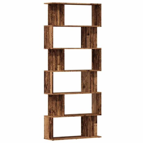 vidaXL Boekenkast 80x24x192 cm bewerkt hout oud houtkleurig afbeelding2 - 1