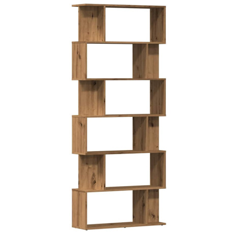 vidaXL Boekenkast 80x24x192 cm bewerkt hout artisanaal eikenkleur afbeelding2 - 1