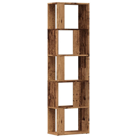 vidaXL Boekenkast 45x24x159 cm bewerkt hout oud houtkleurig afbeelding2 - 1