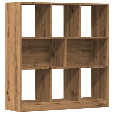 vidaXL Boekenkast 97,5x29,5x100 cm bewerkt hout artisanaal eikenkleur afbeelding2 - 1
