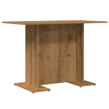 vidaXL Eettafel 110x60x75 cm bewerkt hout artisanaal eikenkleurig afbeelding2 - 1
