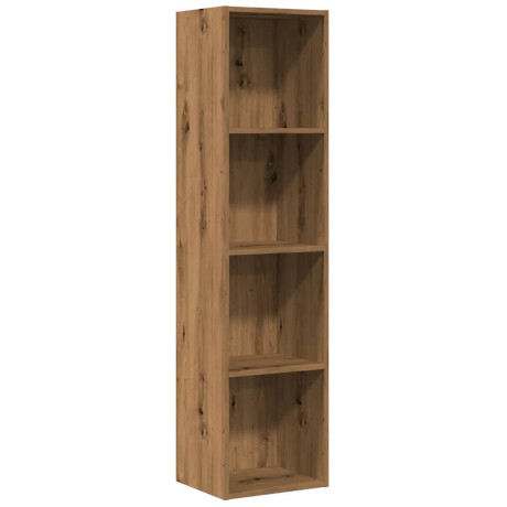 vidaXL Boekenkast/tv-meubel 36x30x143cm bewerkt hout artisanaal eiken afbeelding2 - 1
