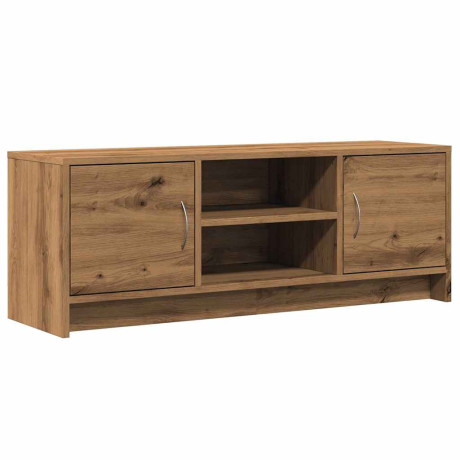 vidaXL Tv-meubel 102x30x37,5 cm bewerkt hout artisanaal eikenkleur afbeelding2 - 1