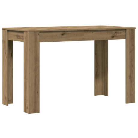 vidaXL Eettafel 120x60x76 cm bewerkt hout artisanaal eikenkleur afbeelding2 - 1