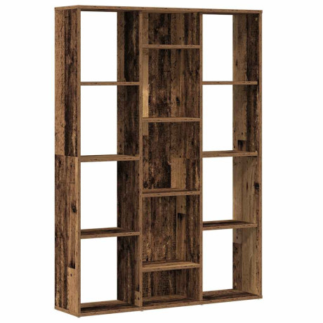 vidaXL Kamerscherm/boekenkast 100x24x140 cm bewerkt hout oud hout afbeelding2 - 1