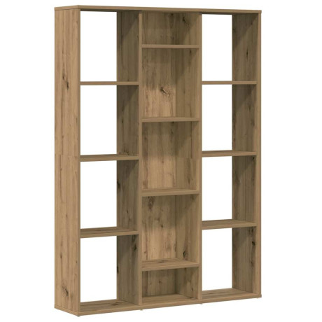 vidaXL Kamerscherm/boekenkast 100x24x140 cm bewerkt hout eikenkleurig afbeelding2 - 1