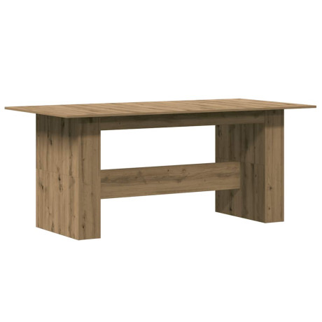 vidaXL Eettafel 180x90x76 cm bewerkt hout artisanaal eikenkleur afbeelding2 - 1