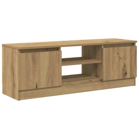 vidaXL Tv-meubel 102x30x36 cm bewerkt hout artisanaal eikenkleur afbeelding2 - 1