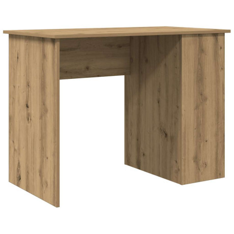 vidaXL Bureau 100x55x75 cm bewerkt hout artisanaal eikenkleur afbeelding2 - 1