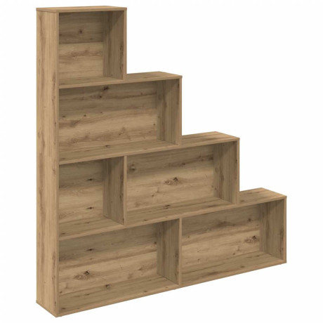 vidaXL Boekenkast 157x24x160 cm bewerkt hout artisanaal eikenkleur afbeelding2 - 1