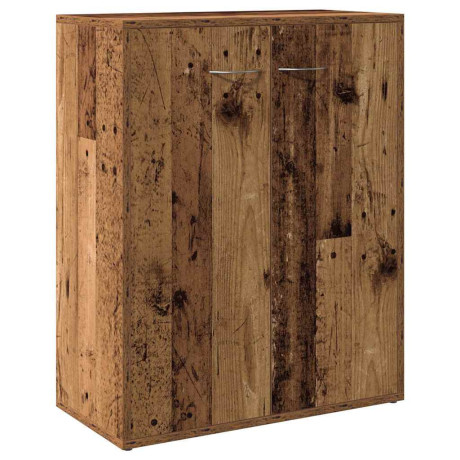 vidaXL Dressoir 60x30x75 cm bewerkt hout oud houtkleurig afbeelding2 - 1