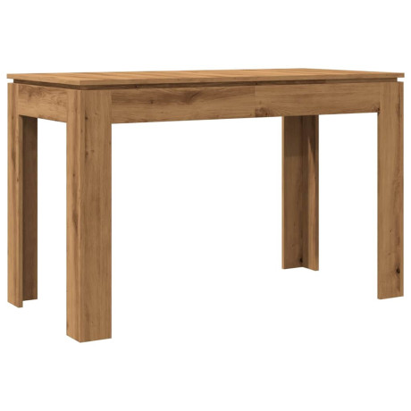 vidaXL Eettafel 120x60x76 cm bewerkt hout artisanaal eikenkleur afbeelding2 - 1