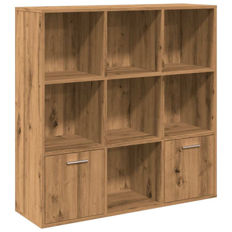 vidaXL Boekenkast 98x29x97,5 cm bewerkt hout artisanaal eikenkleur afbeelding2 - 1