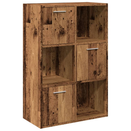 vidaXL Boekenkast 60,5x30x90 cm bewerkt hout oud houtkleurig afbeelding2 - 1