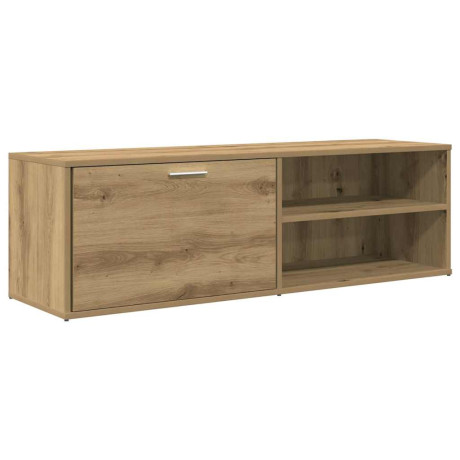 vidaXL Tv-meubel 120x34x37 cm bewerkt hout artisanaal eikenkleur afbeelding2 - 1