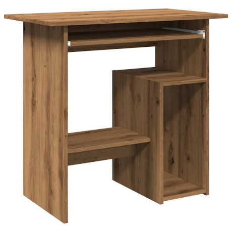 vidaXL Bureau 80x45x74 cm bewerkt hout artisanaal eikenkleur afbeelding2 - 1