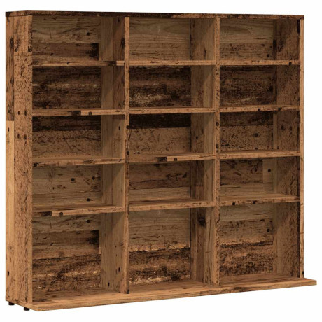vidaXL Cd-kast 100x23x89,5 cm bewerkt hout oud houtkleurig afbeelding2 - 1