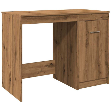 vidaXL Bureau 100x50x76 cm bewerkt hout artisanaal eikenkleur afbeelding2 - 1