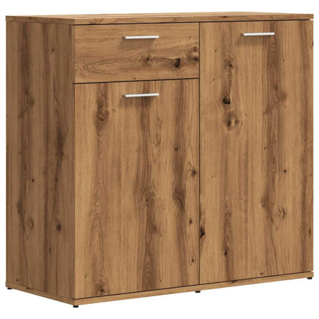 vidaXL Dressoir 80x36x75 cm bewerkt hout artisanaal eikenkleur afbeelding2 - 1