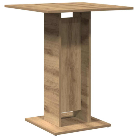 vidaXL Bistrotafel 60x60x75 cm spaanplaat artisanaal eikenkleurig afbeelding2 - 1