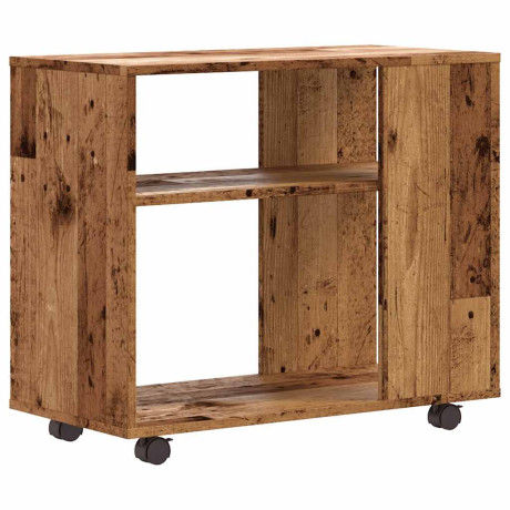 vidaXL Bijzettafel 70x35x55 cm bewerkt hout oud houtkleurig afbeelding2 - 1
