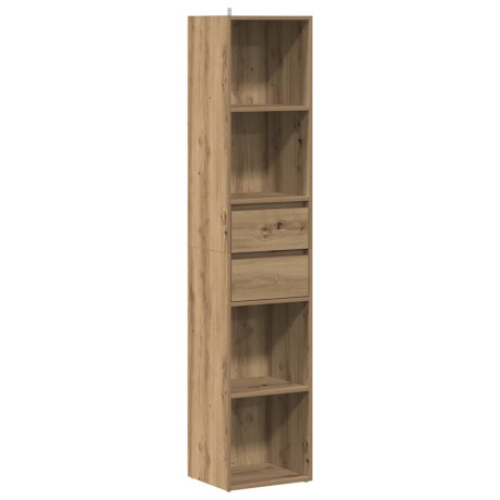 vidaXL Boekenkast 36x30x171 cm bewerkt hout artisanaal eikenkleur afbeelding2 - 1