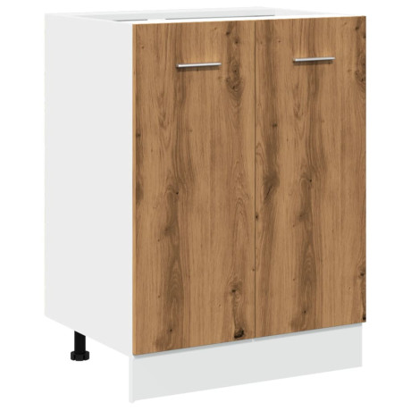vidaXL Onderkast Lyon 60x46x81,5 cm bewerkt hout artisanaal eikenkleur afbeelding2 - 1