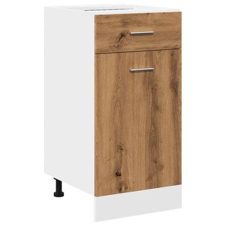 vidaXL Onderkast met lade Lyon 40x46x81,5 cm bewerkt hout artisanaal eiken afbeelding2 - 1
