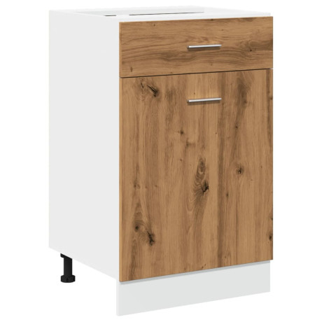 vidaXL Onderkast met lade Lyon 50x46x81,5 cm bewerkt hout artisanaal eiken afbeelding2 - 1