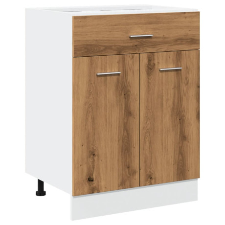 vidaXL Onderkast met lade Lyon 60x46x81,5 cm bewerkt hout artisanaal eiken afbeelding2 - 1