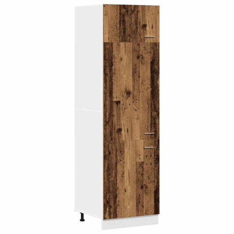 vidaXL Ombouwkast voor koelkast Lyon 60x57x207 cm bewerkt hout oud houtkleurig afbeelding2 - 1