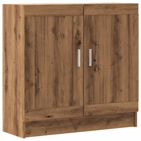 vidaXL Boekenkast 82,5x30,5x80 cm bewerkt hout artisanaal eikenkleurig afbeelding2 - 1