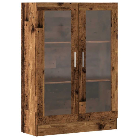 vidaXL Boekenkast 82,5x30,5x115 cm bewerkt hout oud houtkleurig afbeelding2 - 1