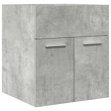 vidaXL Wastafelkast 41x38,5x46 cm bewerkt hout betongrijs afbeelding2 - 1