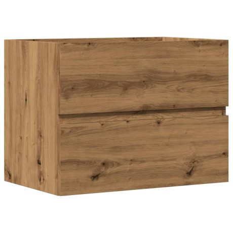 vidaXL Badkamerkast 60x38,5x45 cm bewerkt hout artisanaal eikenkleurig afbeelding2 - 1