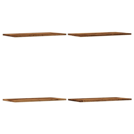 vidaXL Wandschappen 4 st 60x30x1,5 cm bewerkt hout oud houtkleurig afbeelding2 - 1