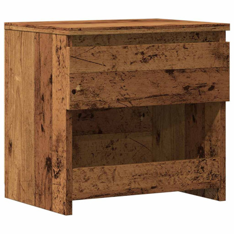 vidaXL Nachtkastje 40x30x39 cm bewerkt hout oud houtkleurig afbeelding2 - 1