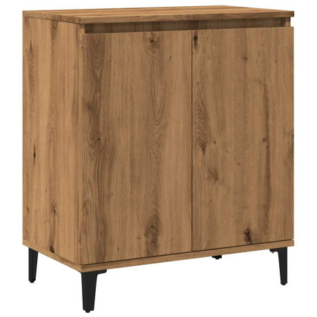vidaXL Dressoir 60x35x70 cm bewerkt hout artisanaal eikenkleur afbeelding2 - 1